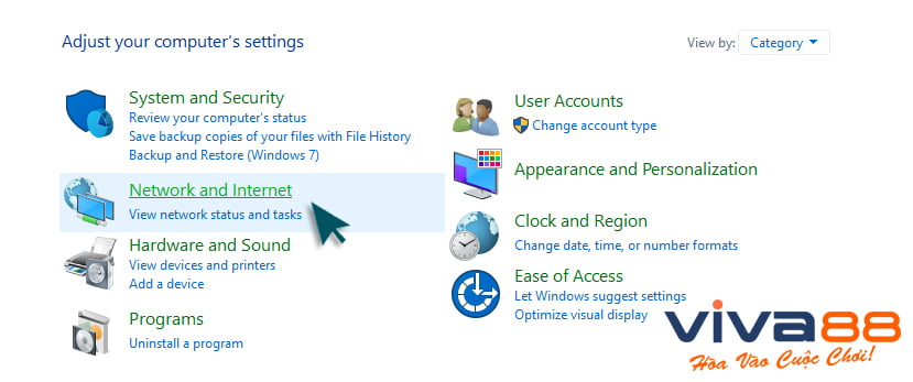 đổi DNS trên hệ điều hành Window bước 1