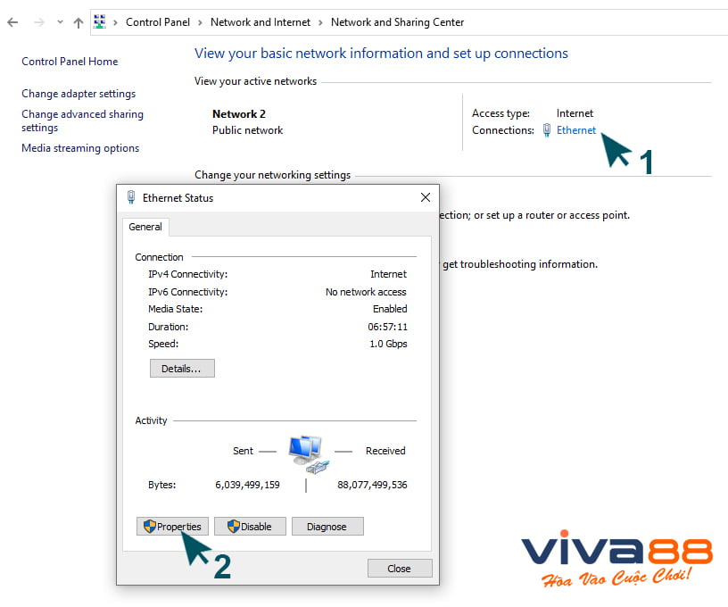 đổi DNS trên hệ điều hành Window bước 3