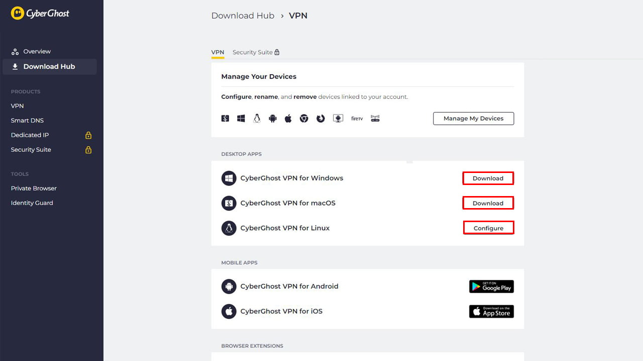 huong dan cai vpn cyberghost buoc 3