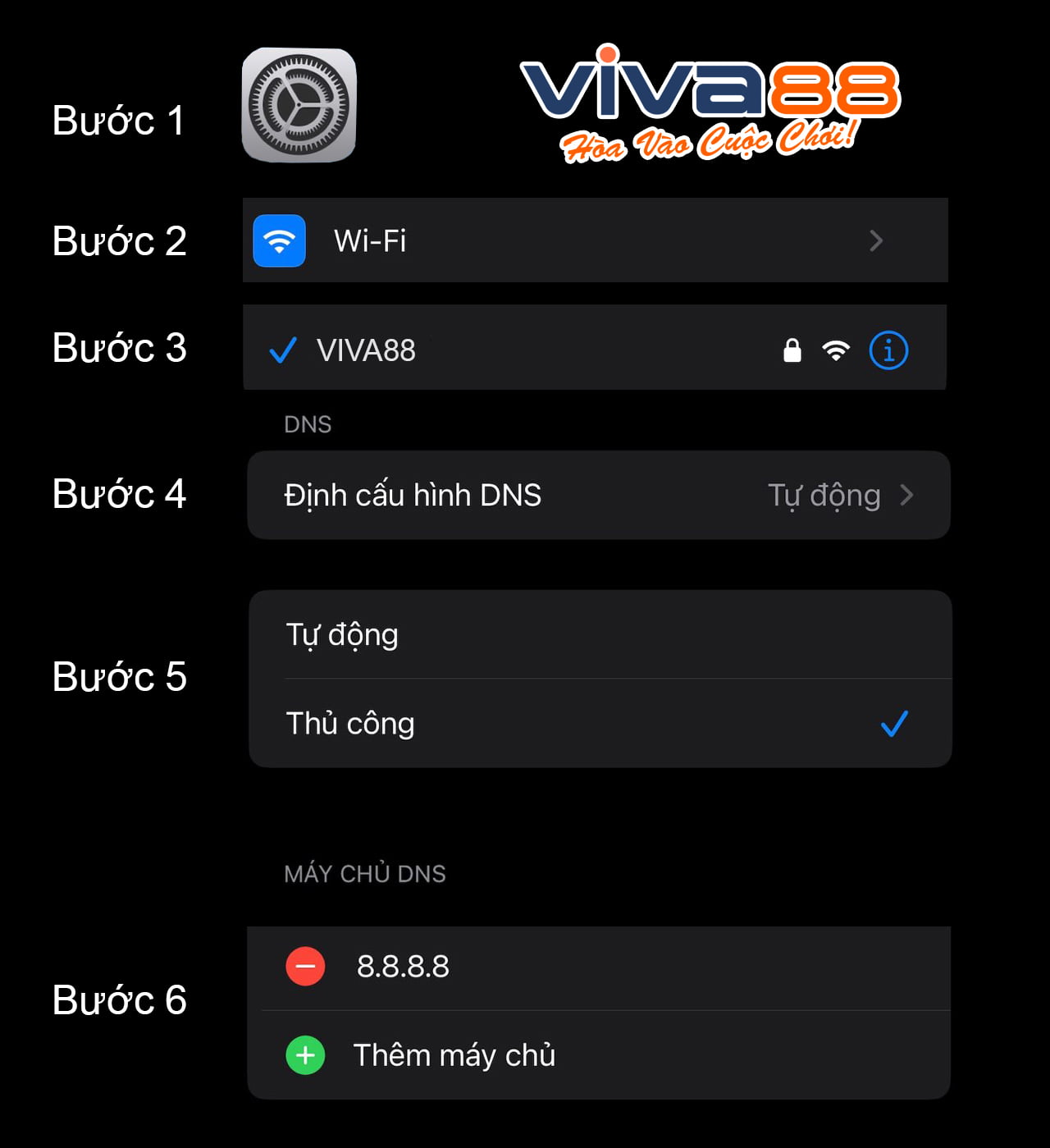 huong dan doi dns tren di dong